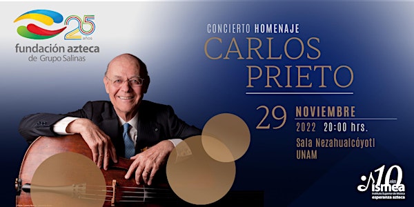 Homenaje a Carlos Prieto por los 25 años de Fundación Azteca. (azul)