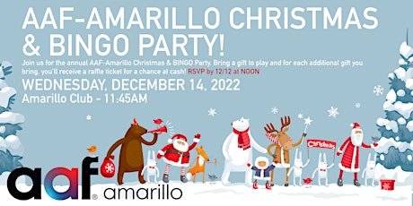 AAF-Amarillo Christmas & BINGO Party!