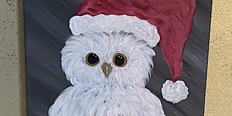 Snowy Santa Owl  Masterpiece and Messages Paint Night