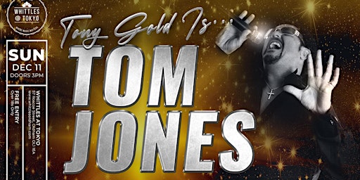 WHITTLES XAMS PARTY WITH - TONY GOLD as  TOM JONES