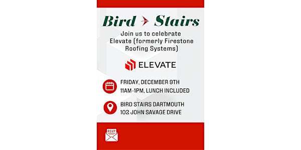 Celebrate Elevate w/ Bird Stairs (Dec 9)