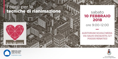 10/02/2018 Corso Gratuito su "Tecniche di Rianimazione e Disostruzione delle vie aeree" a POGGIO RENATICO (FE)