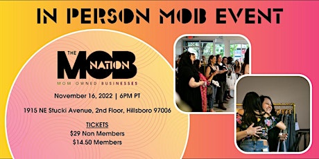 Imagen principal de The MOB Nation - In Person Networking Event