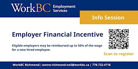 WorkBC Richmond Employer Financial Incentive Info Session