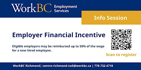 WorkBC Richmond Employer Financial Incentive Info Session