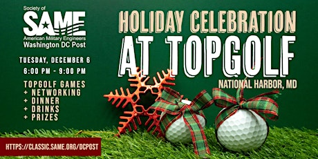 SAME DC Dec 6 - Topgolf Holiday Celebration