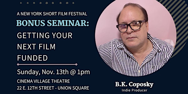 Getting Your Next Film Funded w/ B.K. Coposky