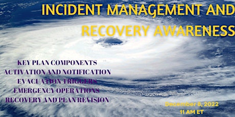 Incident Management and Recovery Awareness -  A Free Offering