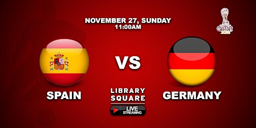 SPAIN vs GERMANY Sun, Nov 27, 11:00 AM