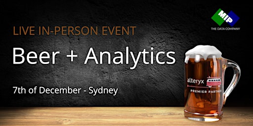 Beer + Analytics Sydney CBD