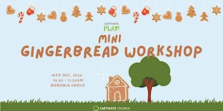 Mini gingerbread house workshop