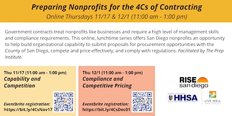 Preparing Nonprofits—4Cs of Contracting: Capability & Competition primary image