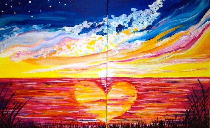 Valentines Day Double Canvas (2hr Paint & Sip) - BYO Food and Drink