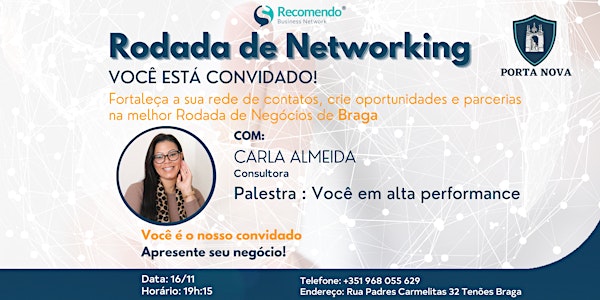 Networking+ Palestra: Você em alta performance