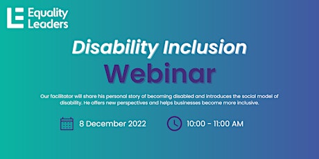 Disability Inclusion Webinar