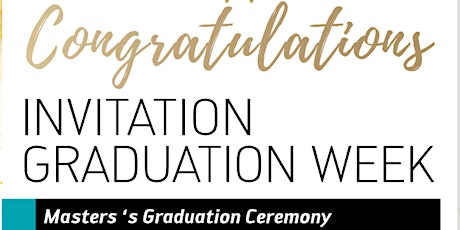 Graduation Ceremony of Master's programs
