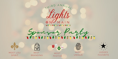 3rd Annual Lights On Main Sponsor Party