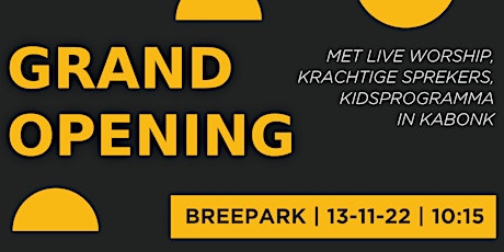 Primaire afbeelding van Grand Opening  CLC Breda @ Breepark  |  13.11.2022