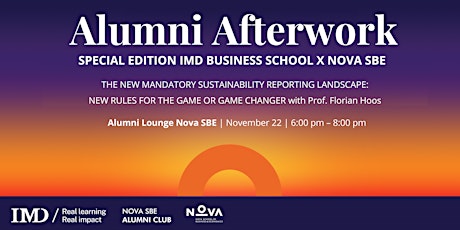 Alumni Afterwork Special Edition IMD X Nova SBE