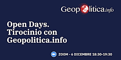 Open Days. Tirocinio con Geopolitica.info