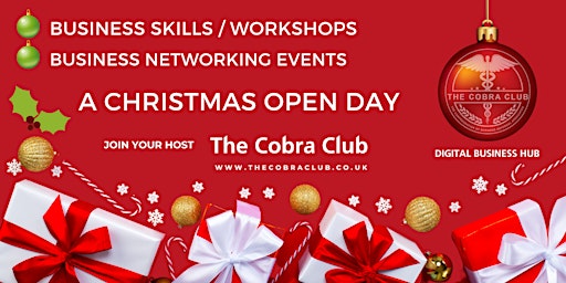 The Cobra Club Open Day - free skills workshops and networking opportunity