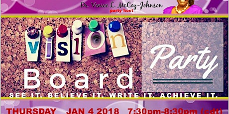 VISION BOARD PARTY w/Dr. V 2018 primary image