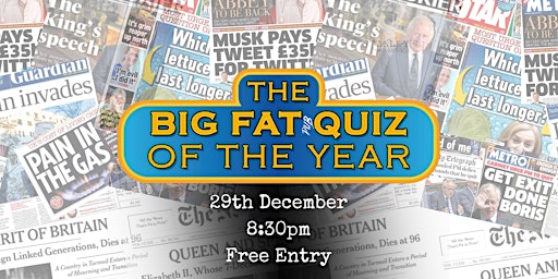 BIG FAT QUIZ OF THE YEAR: 2022 Round-up Ultimite Pub Quiz