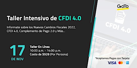 Imagen principal de Taller Intensivo CFDI 4.0