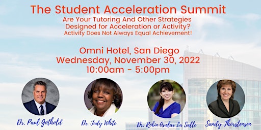 The Student Acceleration Summit
