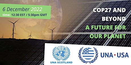 COP27 and Beyond: A Future for Our Planet