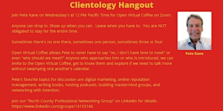 Clientology Hangout with Pete Kane (California)