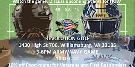 Image principale de VA - Tidewater Chapter HOW Event - Meet and Great at Revolution Golf