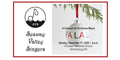 Seaway Valley Singers Fa La La Christmas Concert
