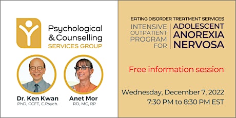 Intensive Outpatient Program for Adolescent Anorexia Nervosa (Info Session)