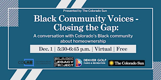 A Conversation with Colorado's Black Community about Gaps in Homeownership
