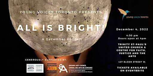 All Is Bright! | Young Voices Toronto December 2022 Concert