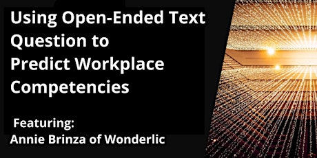 Using Open-Ended Text  Question to Predict Workplace  Competencies