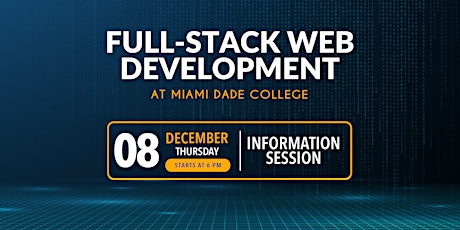 Learn to Code at Miami Dade College - Info Session Spring 2023 primary image