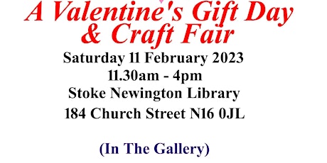 A Valentine's Gift day and craft fair