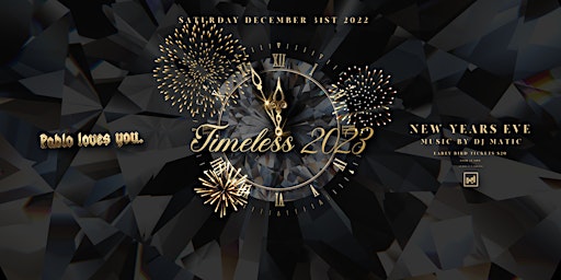 Timeless 2023 - New Years Eve inside Escobar at Baro Toronto