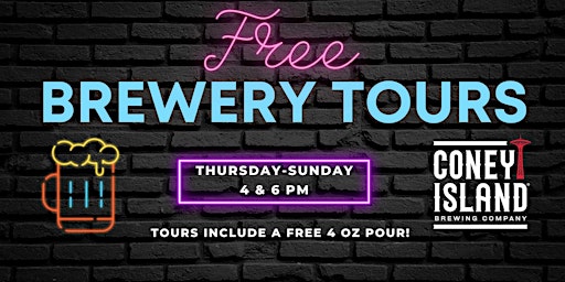 Coney Island Brewery: Free Weekly Brewery Tours - 4PM & 6PM