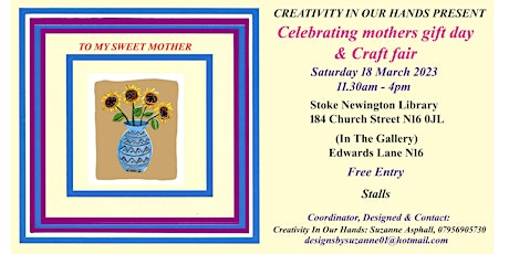 celebrating mothers gift day and craft fair