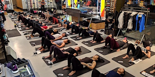 Holiday Pilates Class at ASICS Meatpacking Store with Pilates by Lydia