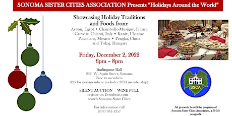 Sonoma Sister Cities Presents: Holidays Around the World