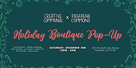 Creative Communal Holiday Boutique Pop Up