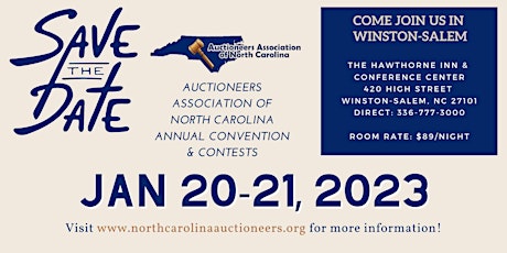 2023 Auctioneers Association of North Carolina Convention & Contests