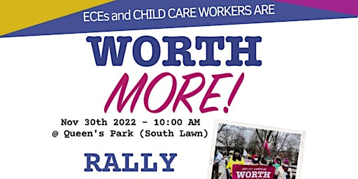 Rally for the Early Years and Child Care Workforce!