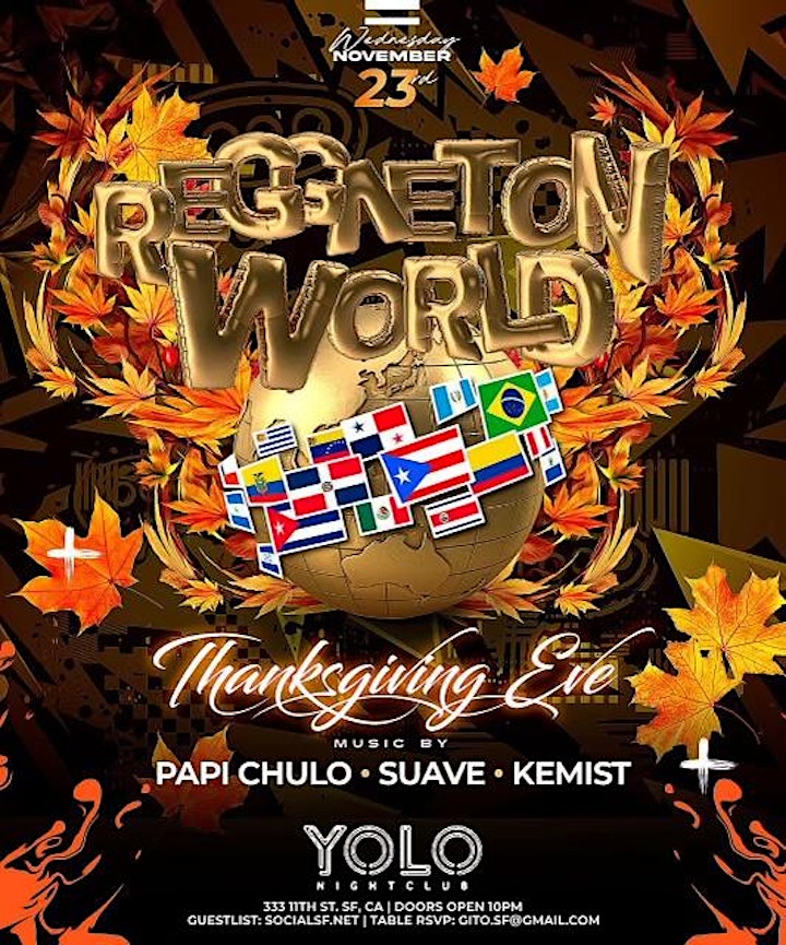 REGGAETON WORLD -Thanksgiving Perreo image