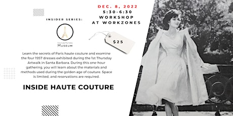 Dec. 8 Insider Series: Inside Haute Couture
