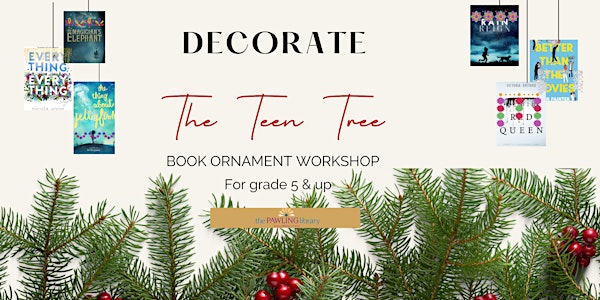 Decorate the Tree: Book Ornament Workshop